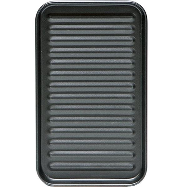 高木金属工業 トースタートレー FW-TB(オーブントースタートレー) ブラック・朝食、冷凍食品、お弁当のおかず作りに・ 余分な油が溝に落ちてヘルシー調理