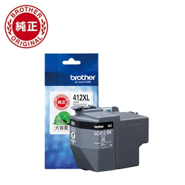 他サイト： brother（ブラザー） 純正 大容量インクカートリッジ LC412XLBKの商品画像