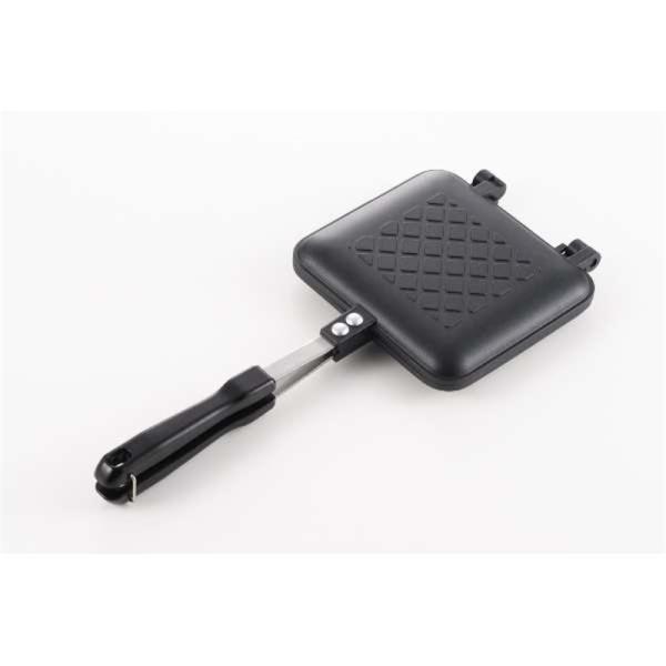 ヨシカワ 焼き目がサクサクホットサンドメーカー SJ2408 ・ガス火専用・焼き目サクサク・フッ素樹脂加工