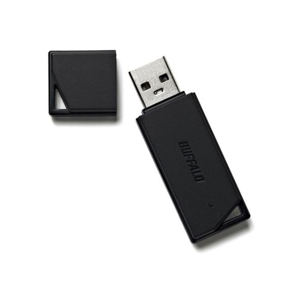 BUFFALO USB2.0 どっちもUSBメモリー 32GB ブラック RUF2-KR32GA-BK