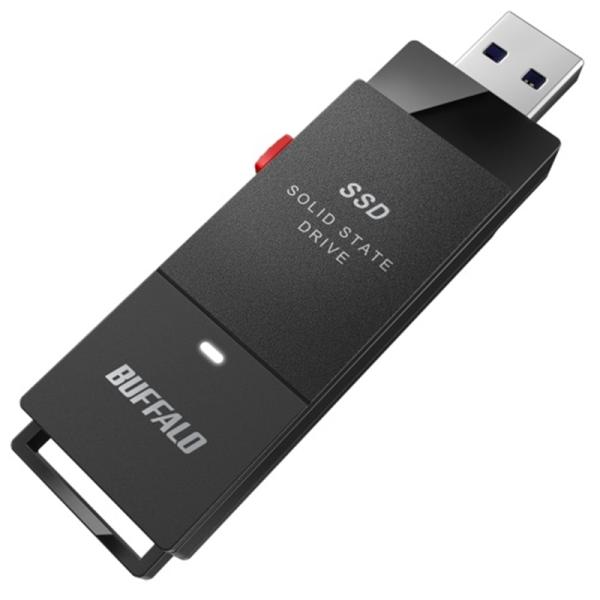 バッファロー SSD-PUT1.0U3-BKA PC／TV／PS4向けUSB3.2(Gen.1)対応 スティック型SSD 1TB