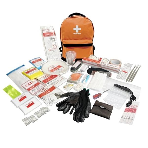 山善 【備え】　防災バッグ　３３ YBG-N33(D) 【数量限定・未開封店頭在庫】<b><u>※電池別売（アルカリ）単３×３本　/ ランタン用電池別売（アルカリ）単３×２本　スマホ充電器用</u>&lt...