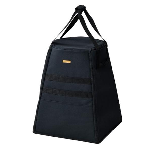 山善 ストーブバッグ HSB-L(BK) Ｌサイズ・オフシーズンの保管用や屋外での持ち運びに便利・取り外し可能でお手入れ簡単な防水下皿を付属・大きく開くので収納しやすい