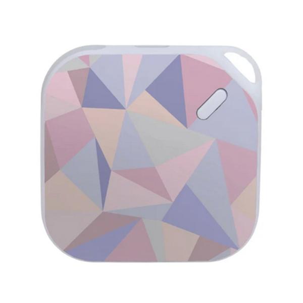 ELAiCE（エレス） ライト付き充電式カイロ　e-Kairo Carre 24 イーカイロカレ EK-CR24GM ジオメトリー【数量限定・未開封店頭在庫】・電源を入れて、すぐに暖まる速暖性・握りやすい丸みのあるシェイプ＆触り心地のよりマ...