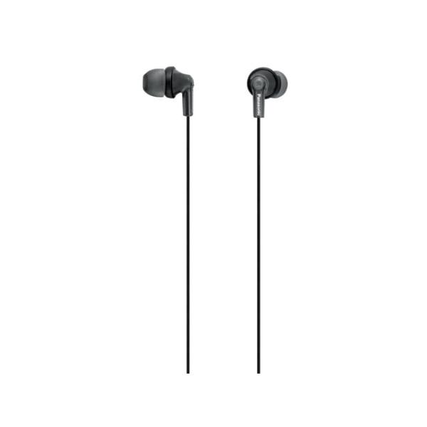 Panasonic（パナソニック） インサイドホン RP-HJE150-K ブラック・装着感と気密性を高める楕円形状ポートを採用・3サイズのイヤーピース・からみ防止スライダー