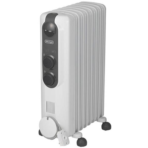 [Release date: September 1, 2018]デロンギ オイルヒーター RHJ35M0812-DG ピュアホワイト＋ブラック【数量限定・未開封店頭在庫】・シンプル&amp;使いやすいモデル（1200Wモデル）・クリックノ...