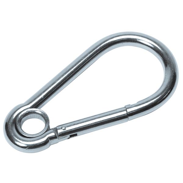 フェンダー取付金具や係留金具に最適な sus316 ステンレス リング付き スナップフック 160mm φ13mm です。■16mm ロープに最適な 160mm スプリングフック 丸リング付き Lサイズ・14mm 16mmロープに対応。■腐...