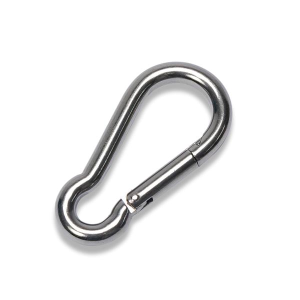 フェンダー取付金具や係留金具に最適な sus316 ステンレス スナップフック 90mm φ9mm です。■12mm ロープに最適な 90mm スプリングフック Sサイズ■腐食に強いSUS316ステンレス　船/ボートの係留やエアフェンダー取...