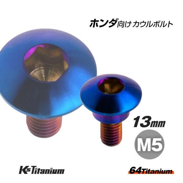 K'sガレージ 64チタン製 アッパーカウル カウルボルト M5×13 段付き