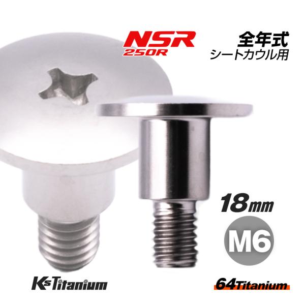 Ｒさん専用 チタンボルト M6×18 (9mm×10mm段付き) P1.0 シルバ | JChere