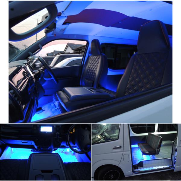 Led テープライト ブルー 1m 12v Or 車の室内 ルームランプ 室外のドレスアップ イルミネーションに 防水 24v 無料