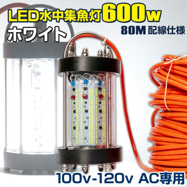大型ガラス水槽 W900、LED、ポンプ、ヒーターなど全て一式 ※現物引渡しのみ K'sガレージ 水中集魚灯 100v AC専用 ホワイト 集魚灯 高出力 600w