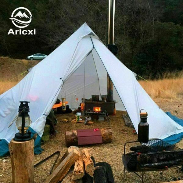 ワンポールテント テント アウトドア キャンプ 3〜４人 アウトドア用品 キャンプ道具 災害 屋外 日よけ 未使用 ストーブ 薪 対応品
