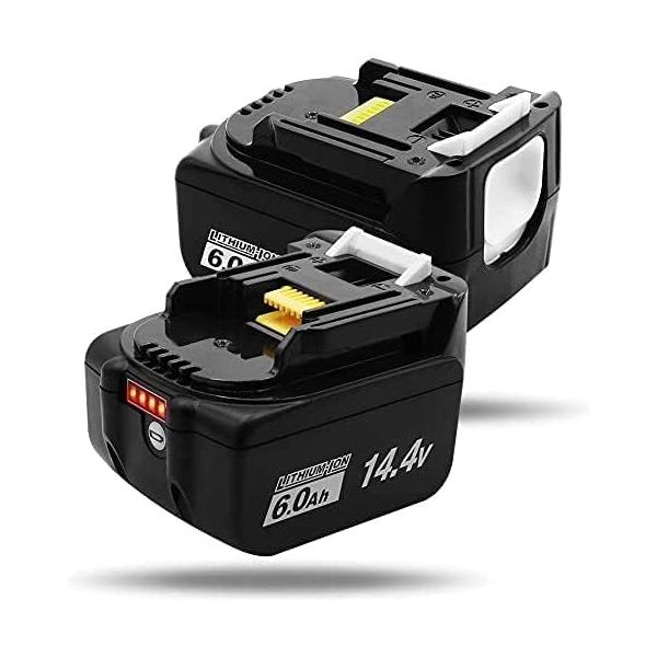 【商品仕様】 型番：BL1460B電圧：14.4V 容量：6000mAh (6.0Ah) １８V用工具には使わないでくださいマキタ互換バッテリー 純正品の価格の半額以下　圧倒的なコストパフォーマンスを実現します 安心安全の防護機能付！過発熱...