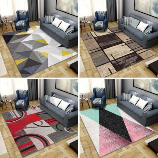 お客様に柔らかい家を与えます【商品情報】品名：北欧風 夏用 リビングルーム ベッドルーム用 冷房及び床暖房対応 ラグマット素材：ポリエステル裏面：TPR滑り止めポイント付き特徴：デコレーション、防音、防ダニ、抗菌、消臭、洗える、防臭、滑り止...