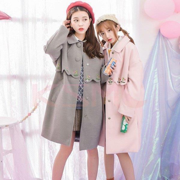 人気ブランド ダッフルコート レディース 花柄 かわいい ピンク コート 秋服 秋冬物 冬服 大きいサイズロング学生 ダッフルコート 可愛い 甘い 着やせ 暖かい 17 正規激安 Studiostodulky Cz