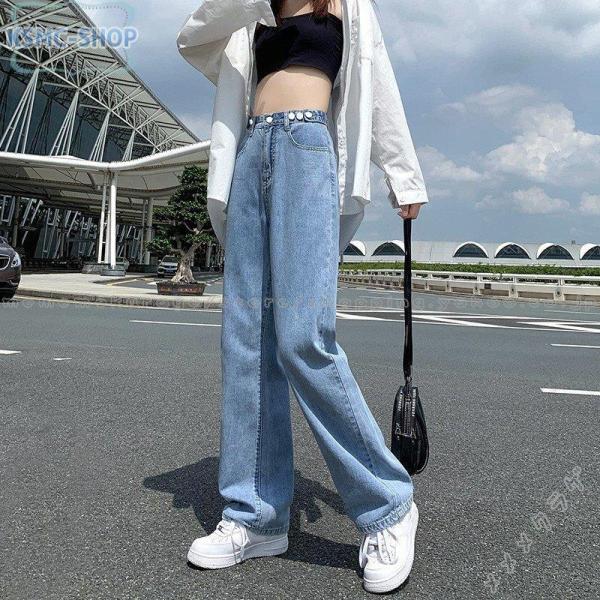 サマーパンツ デニムパンツ レディース ハイウエスト ワイドパンツ