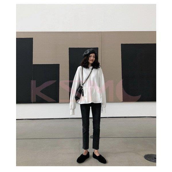 スウェットレディース 40代 トレーナー おしゃれ 安い 韓国 トップス 長袖 無地 プルオーバー カジュアル 可愛い 着痩せ お出かけ 代30代40代 Hhj Ksmcヤフーショップ 通販 Yahoo ショッピング