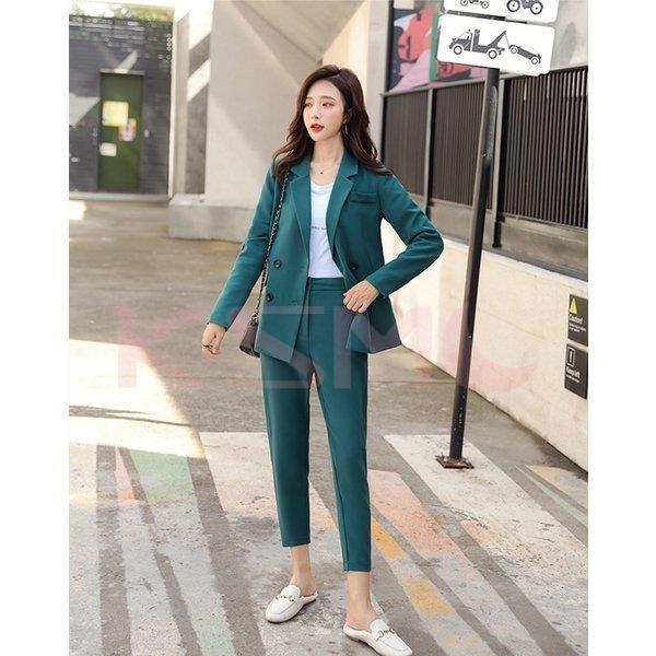 21正規激安 スーツパンツ 秋 春 スーツ レディース セットアップ スーツジャケット 40代 30代 Ol 通勤 上品 着痩せ 面接 ビジネス 通勤 セレモニー 入学式 卒業式 2点セット その他スーツ フォーマル サイズ M