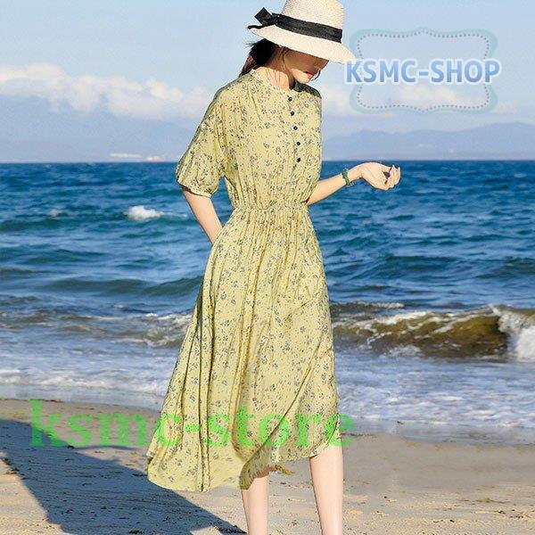 時間指定不可 ワンピース レディース 40代 代 夏 半袖 ワンピース レディース 30代 代 夏 半袖 きれいめ 上品 高い腰ビーチスカートワンピース 大きいサイズ ゆったり おしゃれ 韓国風 着痩せ ワンピース チュニック