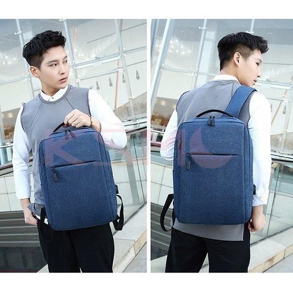 パソコン リュック メンズ レディース 大容量 ノートパソコン スクエア ダブルジッパー Usbポート付き ナイロン 撥水 無地 おしゃれ 手数料安い