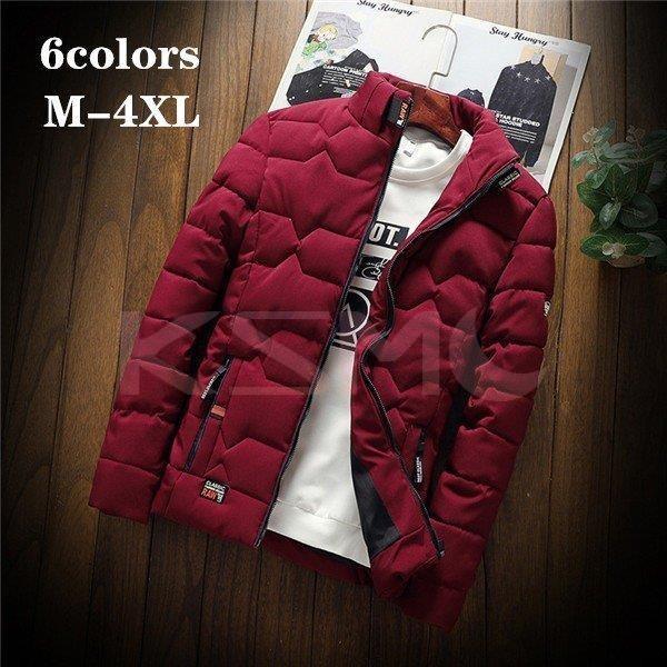 ダウンジャケット メンズ 中綿ジャケット フード付き ハイネック ブルゾン 冬アウター 無地 アウター ダウンコート 防風コート 激安価格と即納で通信販売 防寒着 ジャケット