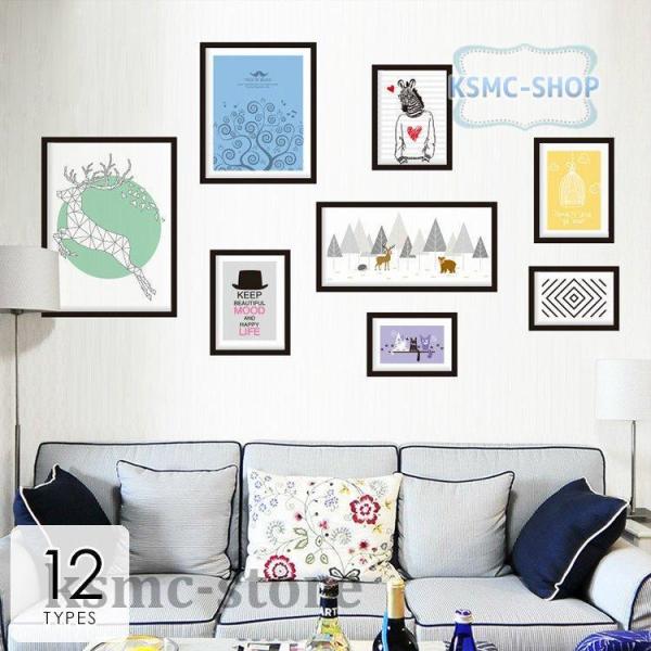 インテリア 雑貨 ウォールステッカー ルームデコ 壁紙デコ 壁紙シール 絵画風 フォトフレーム風 モダン イラスト ブラック Ksmc18 Uqhneikgh7 家具 インテリア Wfklaw Ca