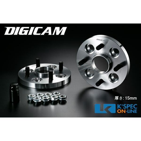 DIGICAM 6061鍛造ハブ付ワイドトレッドスペーサー P.C.D.100-4H-15mm