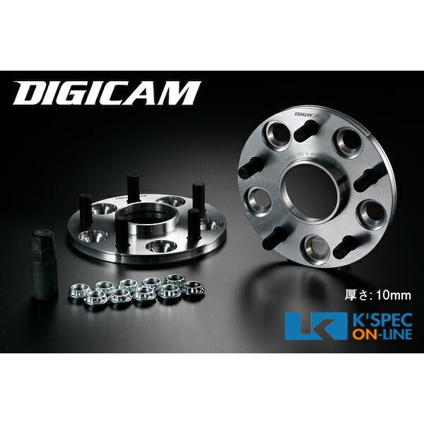 DIGICAM 7075鍛造ハブ付ワイドトレッドスペーサー P.C.D.114.3-5H-10mm