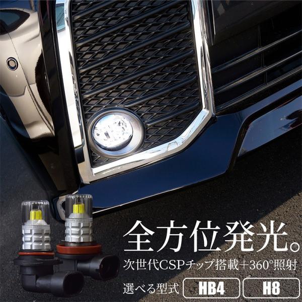 H8 HB4 LED フォグ フォグランプ ホワイト キャンセラー内蔵 2個