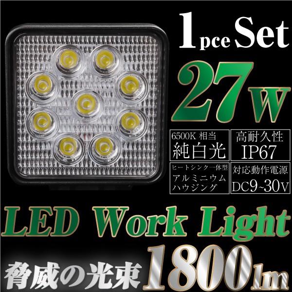 LED  [NCg Ɠ 27W p^ 1pcs XNGA^Cv h ho 12V 24V  Lp Ǝ 1800LM  6500K tHO