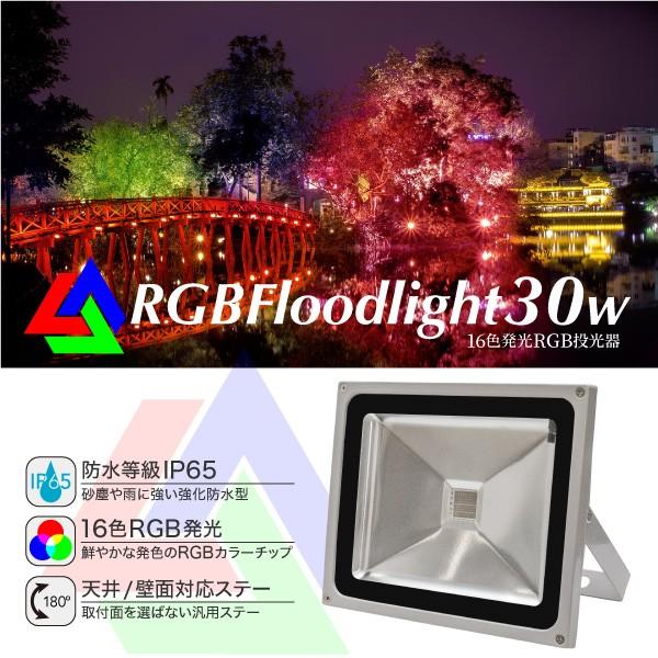  LED 30W Rt RGB 16F C~l[V  h ho Ɩ [NCg X ԏ Cxg ŔƖ