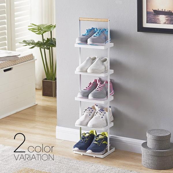 シューズラック スリム 5段 おしゃれ 省 スペース 白 黒 玄関 省スペース 薄型 靴箱 下駄箱 北欧 シューズボックス シンプル 収納 Buyee Buyee บร การต วกลางจากญ ป น ซ อจากประเทศญ ป น