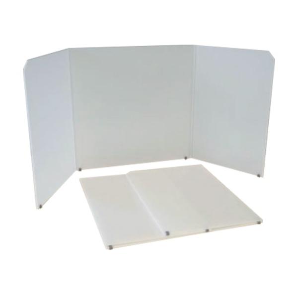 【商品名】 【飛沫防止】 折りたたみ卓上パーテーション/衝立 【両サイド59型】 抗菌剤配合 アルコール除菌可 日本製 モバイルウォール 【ジャンル・特徴】 モバイルウォール 折りたたみ 折り畳み 卓上 パーテーション 衝立 抗菌 アルコー...