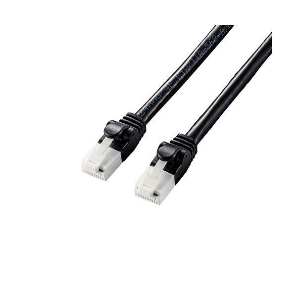 まとめ） エレコム LANケーブル/CAT6A/爪折れ防止/5.0m/ブラック LD