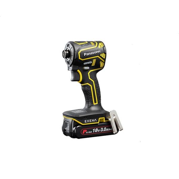 パナソニック EXENA エグゼナ Pシリーズ 18V 充電 インパクトドライバー 黄 3.0Ah電池2個付 EZ1PD1N18D-Y 工具 ツール DIY
