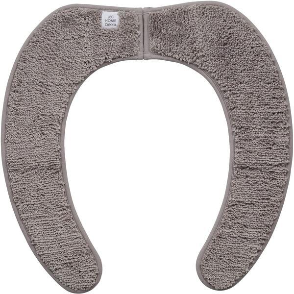 【商品名】 レック ぴたQ 吸着べんざシート もこふわ タフトスリム ブラウン 【ジャンル・特徴】 便座シート 便座カバー 厚手 もこもこ 暖か ふわふわ 貼る