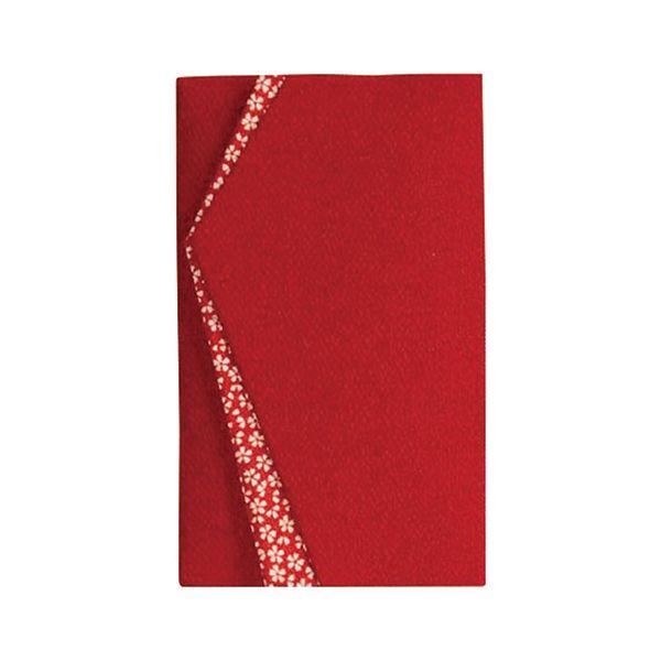 エステル小花ちりめん金封ふくさ エンジ 〔約200×120mm〕 22618208
