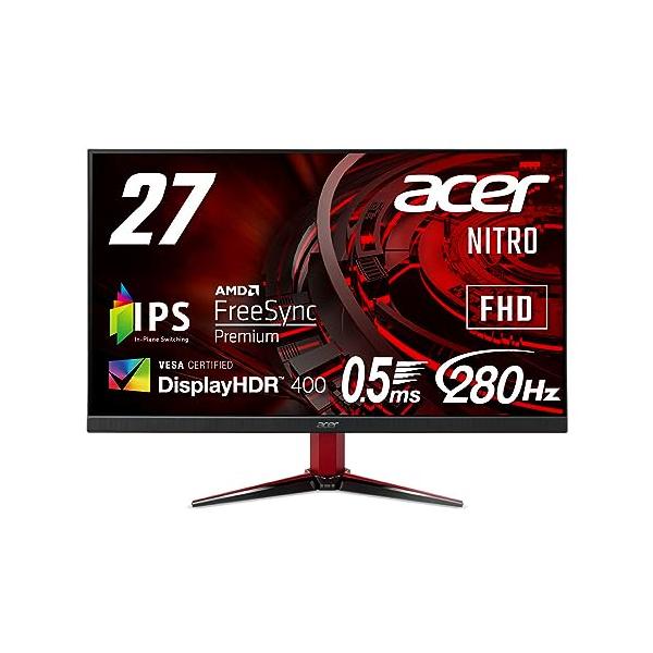 Acer Nitro ゲーミングモニター 27インチ IPS 非光沢 フルHD 0.5
