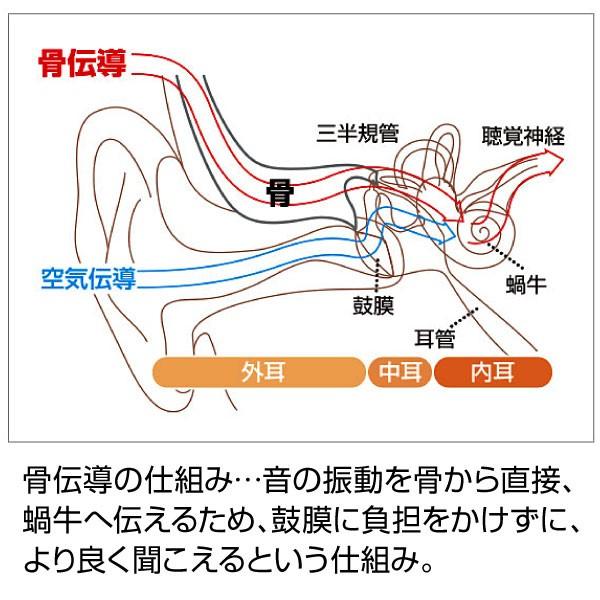 伊吹電子 ボンボイス 日本製 左用 骨伝導耳かけ式音声拡声器 日本製 ボンボイス 左用 補聴器ではありません 快適生活裏通り