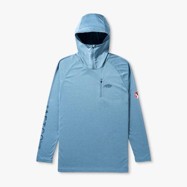 アフコ Jason Christie Hooded LS Performance Shirt M63127 AFTCO