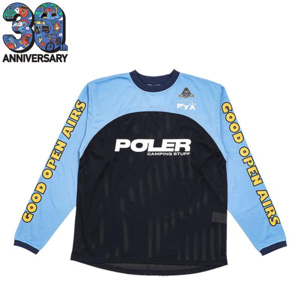 POLER x myX 自転車用ジャージ TECH MOTO JERSEY 30th LTD（BLUE MESH