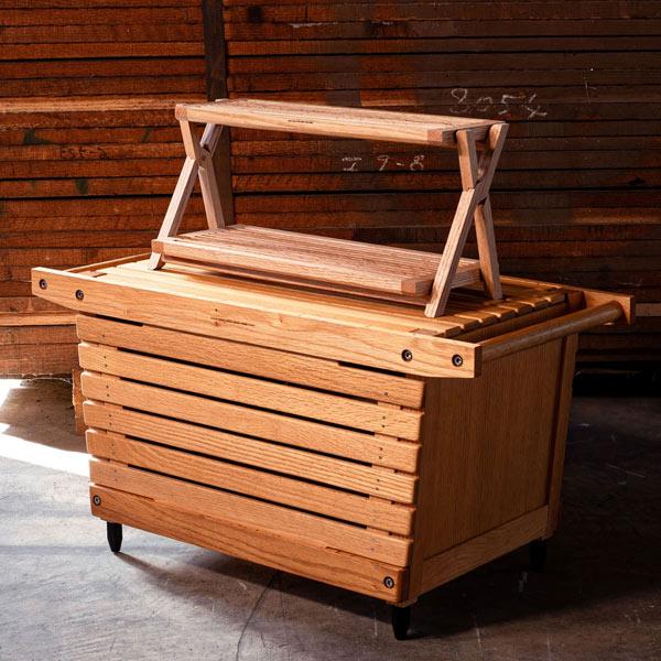 イキキ 椅子 フォールディングミニラックオーク Folding Mini Rack Oak