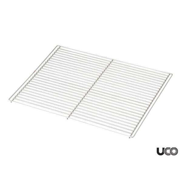 金物の街、新潟県燕三条で開発製造されたグリル網。付属の網よりも幅狭でお肉や野菜が落ちにくい構造です。■サイズ：25.4×34.7cm ■重量：422g ■材質：ステンレス ■生産国：MADE IN JAPAN