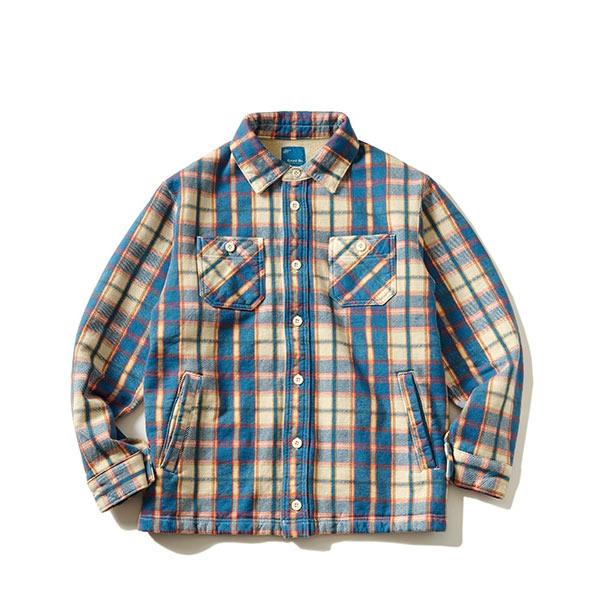 GOODENOUGH オンブレ　タータンチェック柄　中綿ウールブルゾン KOLOR BEACON [ カラービーコン ] 23AW オンブレチェックドッキング