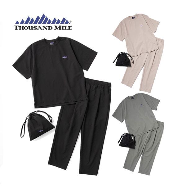 サウザンドマイル セットアップ ショートスリーブＴシャツ＆ロングパンツセット HIGH AIR PERMEABILITY TM261HA00291 メンズ THOUSAND MILE