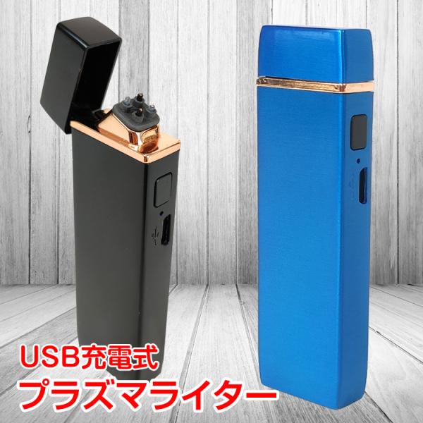 プラズマライター USB充電 電子ライター アークプラズマ ダブル放電式