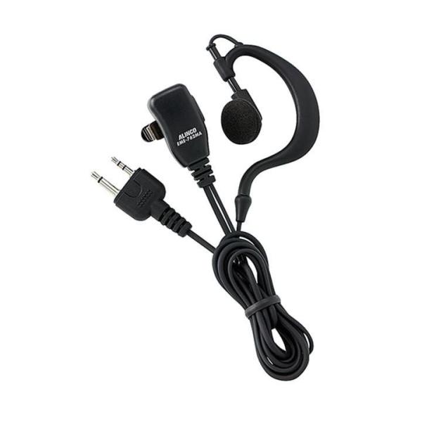 【インボイス対応済】対応機種：　　2ピンプラグを採用するアルインコ製機種に対応。　　マイクゲイン調整やPTTロック機構を搭載しない分、マイクユニットを小型化しました。　　背面に回転クリップが付属、取り付け角度が調整できます。【仕様】　　・マ...
