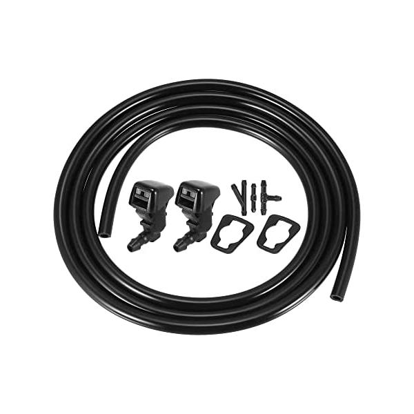ACROPIX Front Windshield Wiper Nozzles Kit for Lincoln MKX with Gaskets 2 Meter 