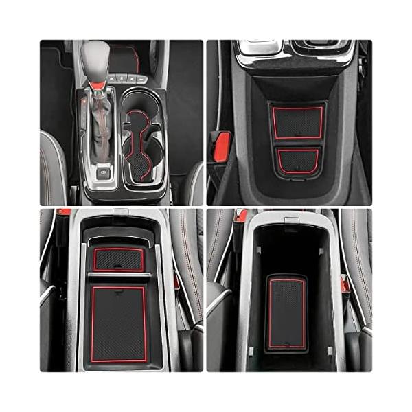 Auovo 防塵マット シボレー トレイルブレイザー 2021 2022 2023 ドアスロットパッド カーインテリア 自動車装飾 センターコンソールライナー 